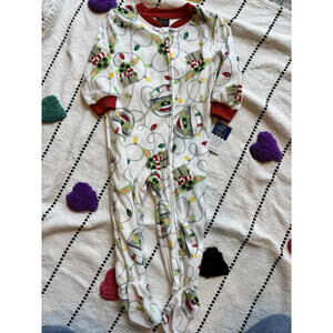 Star Wars The Mandalorian Fleece Footed Pajamas Christmas‎ size 24 months [COPY]